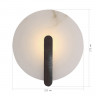 Светильник настенный ST-Luce черный/алебастр LED 1*5W 3000K SL1195.401.01 MONTRE
