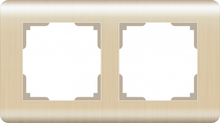 Рамка на 2 поста Werkel W0022111 (WL12-Frame-02 Шампань)