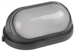 Светильник НПП1407 черный/овал ресничка 60W IP54 IEK