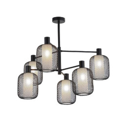 Потолочная люстра F-Promo 4602-6C Tokri D78,5 см Н 60 см 6хЕ14 черный