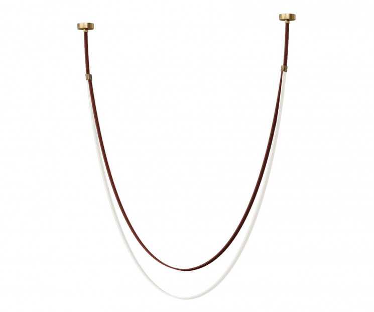 Подвес Kink Light 07689-180,04 Лирд коричневый h180 (длина ремня 360см) Led 86W (4000K)