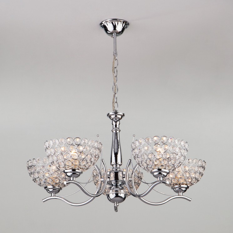 Подвесной светильник Eurosvet 30119/5 хром Mirage