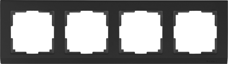Рамка на 4 поста Werkel Stark W0041808 (WL04-Frame-04 черный)