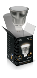 Лампа Gauss LED EB101105108 8W GU5.3 2700K