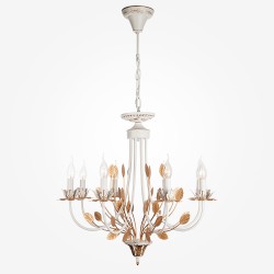 Подвесной светильник  Eurosvet Flora 60023/8 белый с золотом