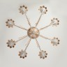 Подвесной светильник  Eurosvet Flora 60023/8 белый с золотом