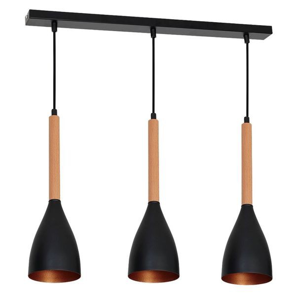 Подвес Luminex MUZA BLACK/GOLD 9114