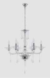 Люстра Crystal Lux MONICA SP6 CHROME/TRANSPARENT