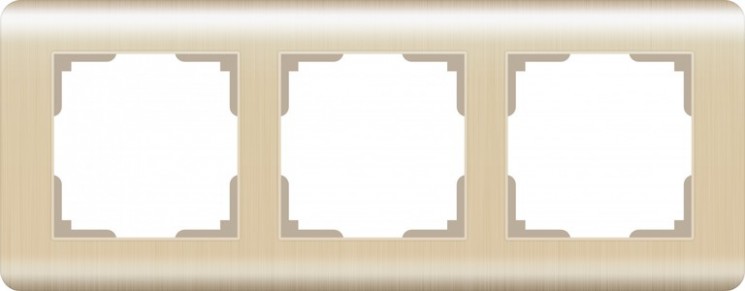 Рамка на 3 поста Werkel W0032111 (WL12-Frame-03 Шампань)