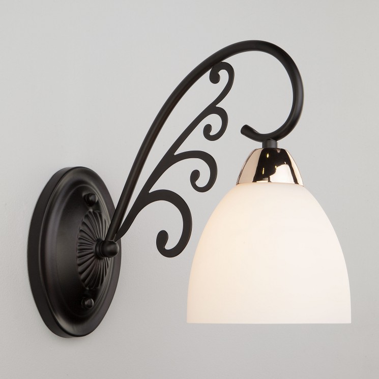 Настенный светильник Eurosvet 70087/1 черный/золото Arabella