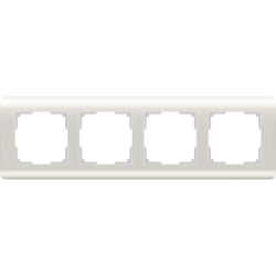 Рамка на 4 поста перламутровый Werkel W0042113 (WL12-Frame-04 Stream)