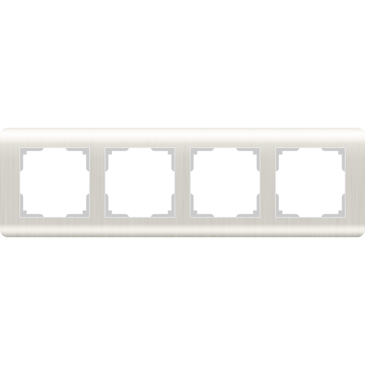 Рамка на 4 поста перламутровый Werkel W0042113 (WL12-Frame-04 Stream)