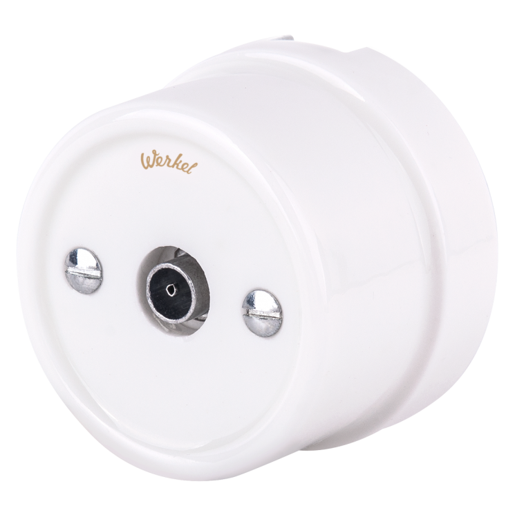 ТВ розетка белая Ретро Werkel WL18-02-05