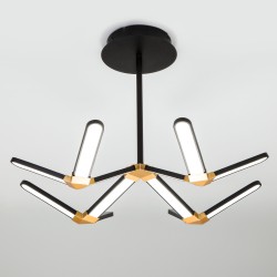 Подвесной светильник  Eurosvet Kyoto 90147/4 черный/золото