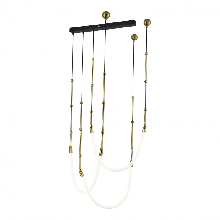 Светильник подвесной ST Luce Латунь/Белый LED 3*15W 3000K         SL6132.303.45