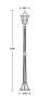 Уличный фонарный столб YAOHUALUX 79808 lg Gb PETERSBURG lead GLASS