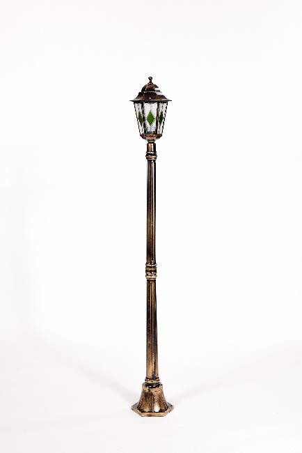 Уличный фонарный столб YAOHUALUX 79808 lg Gb PETERSBURG lead GLASS