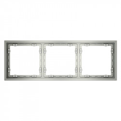 Рамка 3 поста VOLTUM VLS100305 сталь