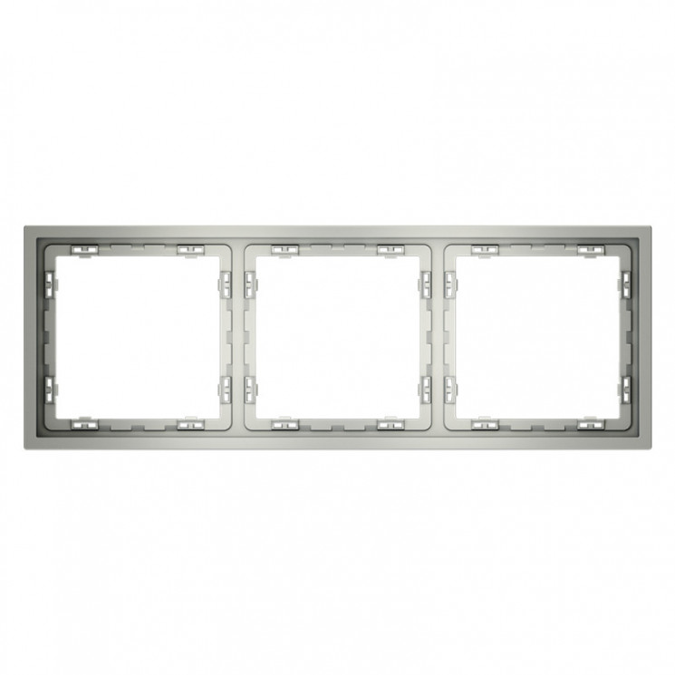 Рамка 3 поста VOLTUM VLS100305 сталь