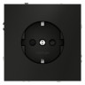 Розетка встраиваемая S70 с заземлением и защитными шторками, 16А VOLTUM VLS040208 черный