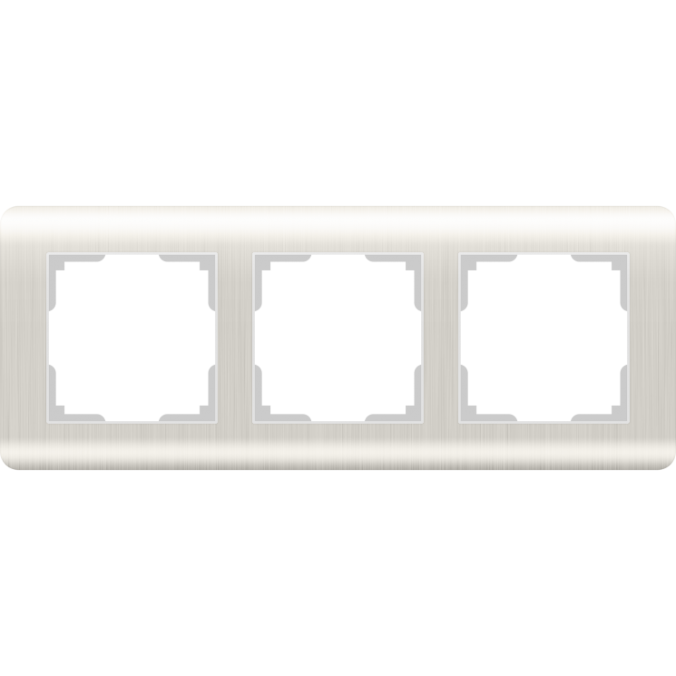 Рамка на 3 поста  перламутровый Werkel W0032113 (WL12-Frame-03 Stream)