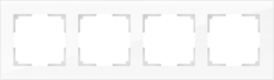 Рамка на 4 поста белый, стекло Werkel W0041101 (WL01-Frame-04 Favorit)