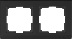 Рамка на 2 поста Werkel Stark W0021808 (WL04-Frame-02 черный)