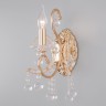 Настенный светильник  Eurosvet Collana 10096/1 золото/прозрачный хрусталь Strotskis