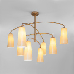 Люстра на штанге Eurosvet 70137/8 латунь Omber