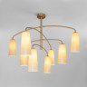 Люстра на штанге Eurosvet 70137/8 латунь Omber