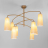 Люстра на штанге Eurosvet 70137/8 латунь Omber