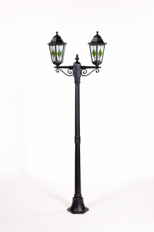 Уличный фонарный столб YAOHUALUX 79808lgA Bl PETERSBURG lead GLASS