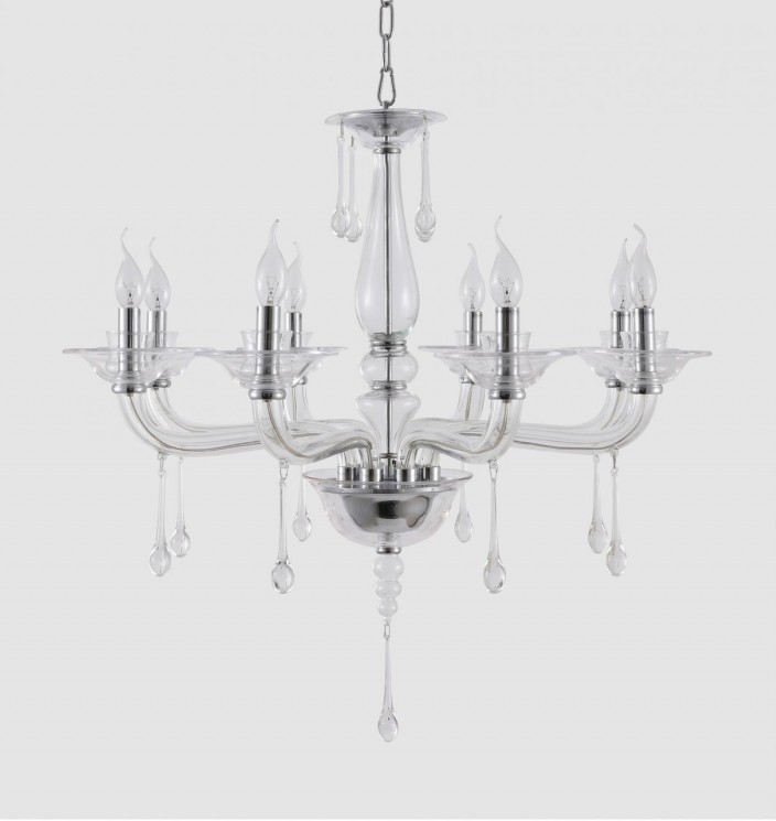 Люстра Crystal Lux MONICA SP8 CHROME/TRANSPARENT