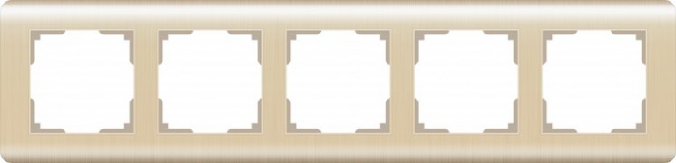 Рамка на 5 постов Werkel W0052111 (WL12-Frame-05 Шампань)