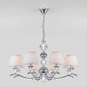 Подвесная люстра с абажурами Eurosvet Sortino 60097/8 хром