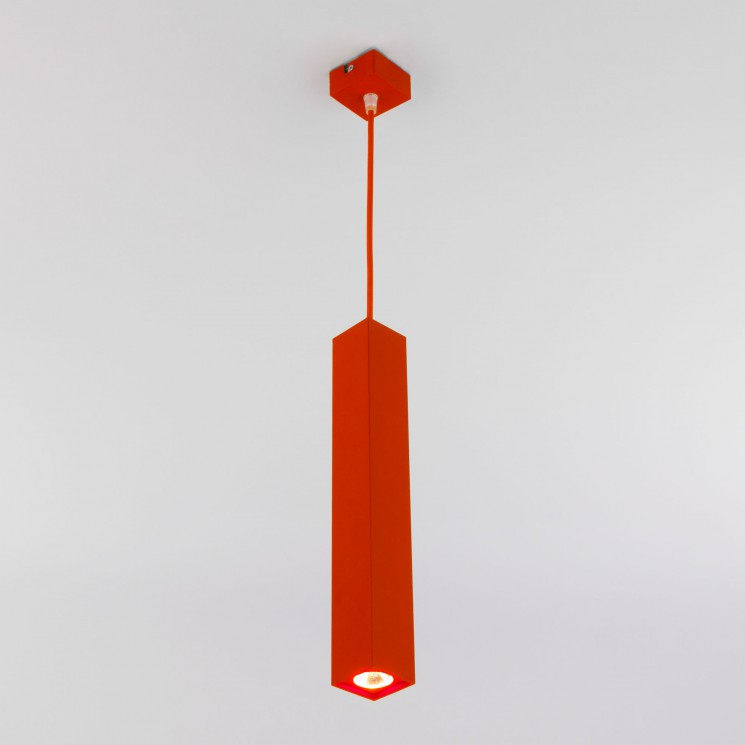 Светодиодный подвесной светильник Eurosvet 50154/1 LED красный Cant