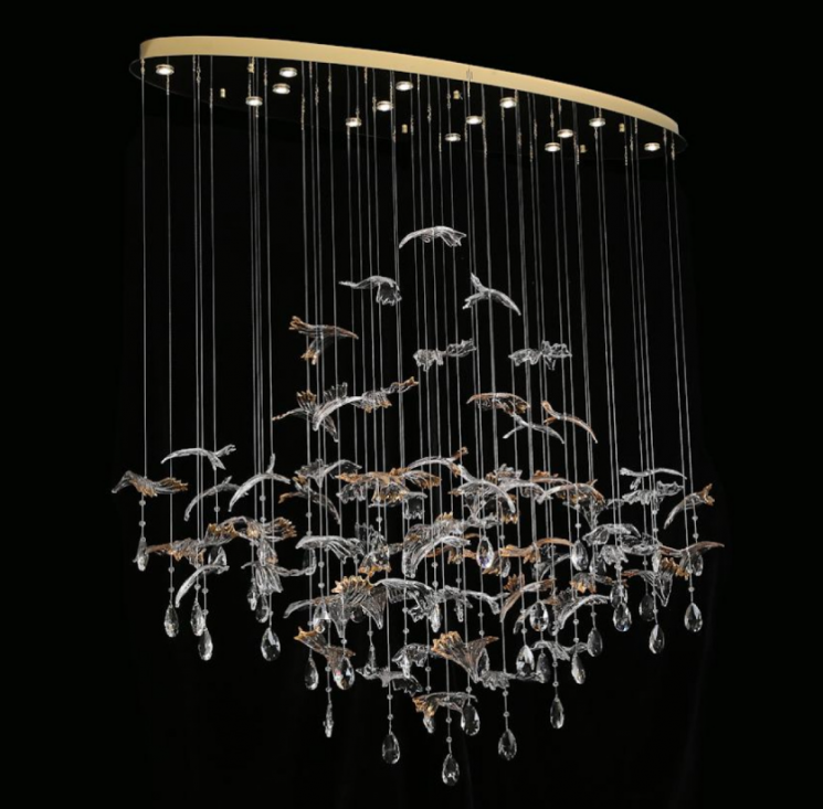 Люстра NEWPORT 8220/140 С oval gold polished