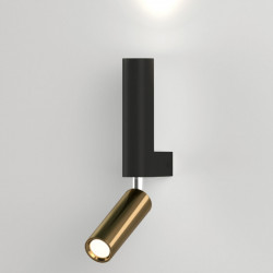 Настенный светильник Eurosvet 40020/1 LED черный/латунь Pitch