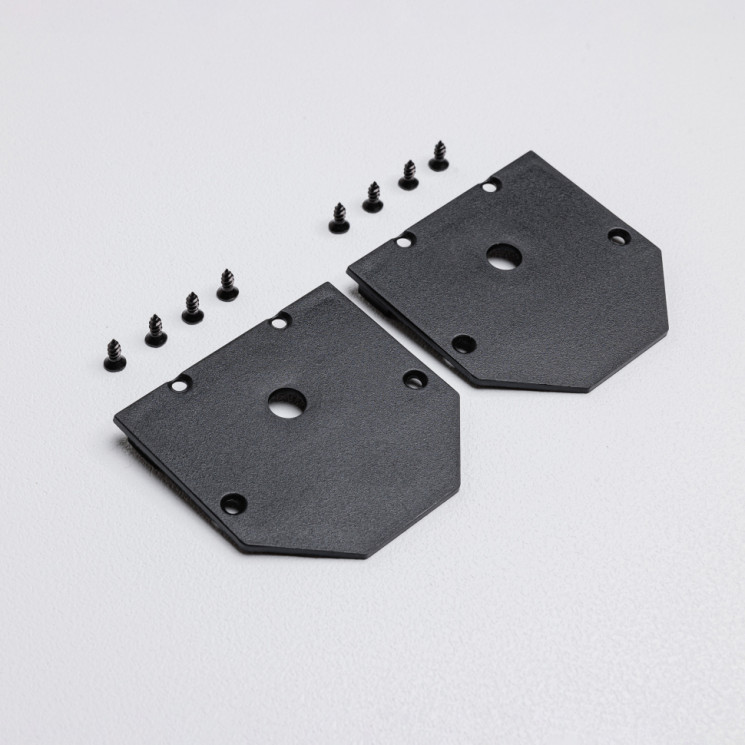 Торцевая заглушка для магнитного трекового шинопровода для натяжных потолков MKA-2R2-EC-B Черный Mikami Terra