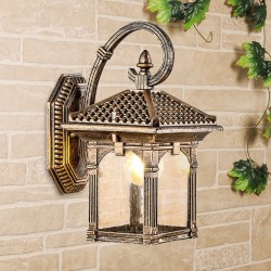 Уличный светильник Elektrostandard Corvus D черное золото GL 1021D