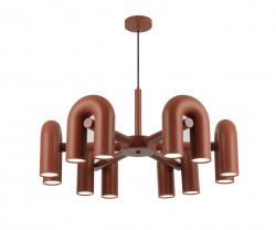 Kink Light 08465-6,06 Люстра Канти терракотовый d80 h150 Led 72W (3000-6000K)