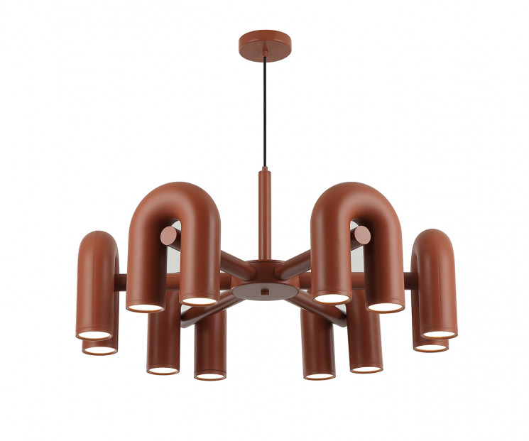 Kink Light 08465-6,06 Люстра Канти терракотовый d80 h150 Led 72W (3000-6000K)