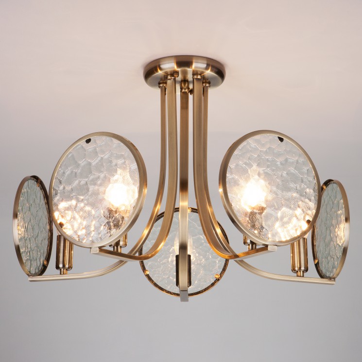 Потолочный светильник Eurosvet 60073/5 античная бронза Cyrus