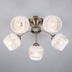Потолочный светильник Eurosvet 30118/5 античная бронза Cheryl