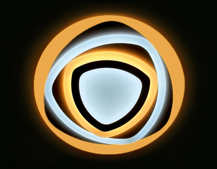 Управляемый светодиодный светильник Ambrella light ORBITAL ACRYLIC  FA90 WH 140W D500