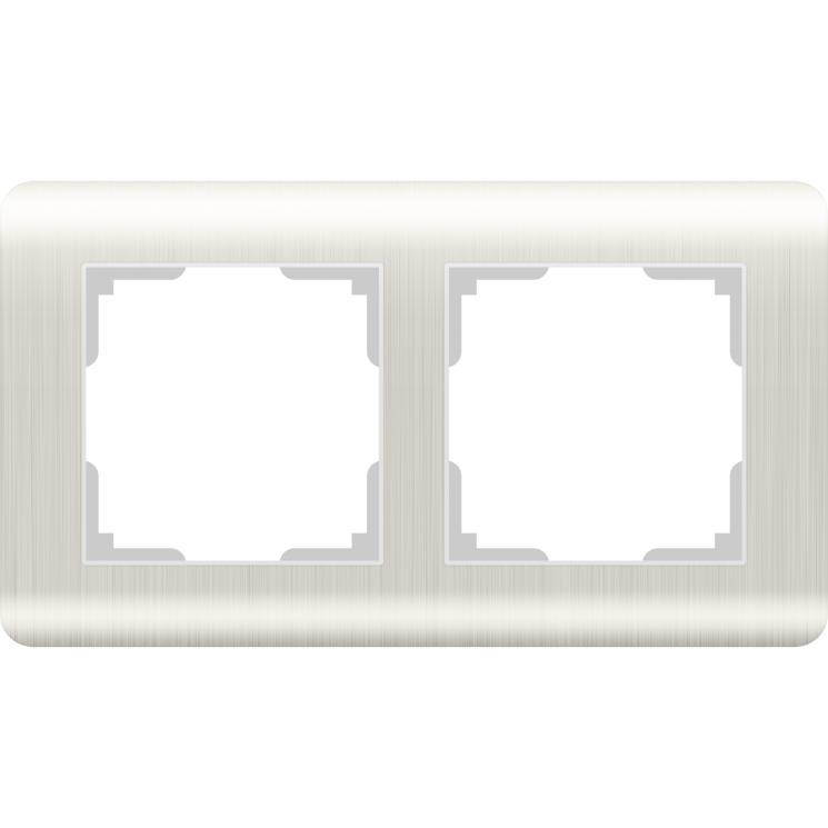 Рамка на 2 поста перламутровый Werkel W0022113 (WL12-Frame-02 Stream)