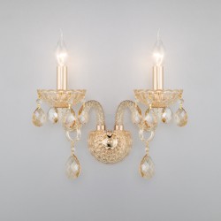 Настенный светильник  Eurosvet Alcedo 10097/2 золото/тонированный хрусталь Strotskis