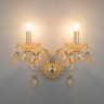 Настенный светильник  Eurosvet Alcedo 10097/2 золото/тонированный хрусталь Strotskis