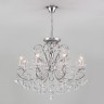 Подвесной светильник  Eurosvet Collana 10096/8 хром/прозрачный хрусталь Strotskis