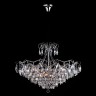 Подвесной светильник  Eurosvet Crystal 10080/12 хром/прозрачный хрусталь Strotskis
